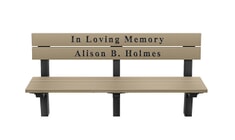 Classic Style Memorial Inground Bench
