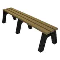 Deluxe Backless Park Bench