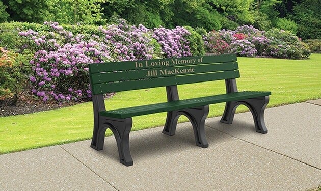 Outdoor memorial online bench