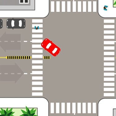 Left Turn Calming - Basic Hardened Centerline Kit