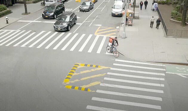 Left Turn Calming Bike Channelization Kit 06JB3095 Rubber Bike