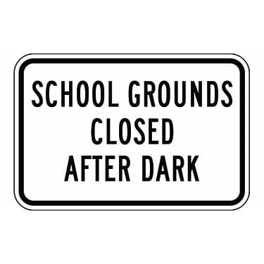 School Grounds Closed After Dark