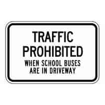 Traffic Prohibited When School Buses Are In Driveway