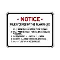 Notice Rules For Use Of This Playground