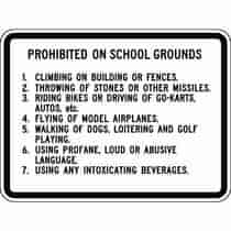 Prohibited On School Grounds