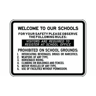 Welcome To Our Schools For Your Safety Please Observe The Following Rules