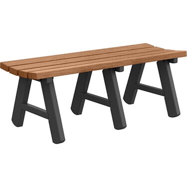 A-Frame Backless Bench – Wood Grain Naturals