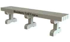 Parkshore Backless Bench - Personalized