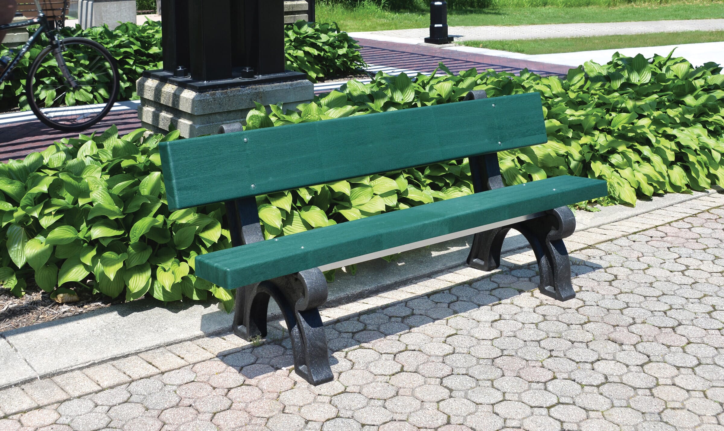 Plastic patio benches hot sale