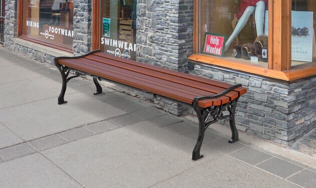 B and best sale q outdoor benches