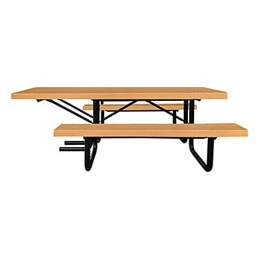 BarcoBoard™ Steel Frame Rectangular Wheelchair Accessible Picnic Tables