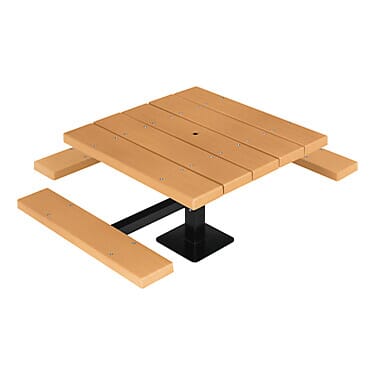 BarcoBoard™ Square Pedestal Wheelchair Accessible Picnic Table