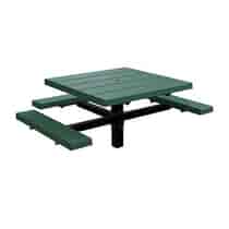 BarcoBoard™ Square Pedestal Wheelchair Accessible Picnic Table