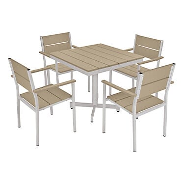 Oakton 5-piece Patio Dining Set - Pedestal Table