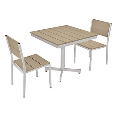 Oakton 3-piece Patio Café Sets - Pedestal Table