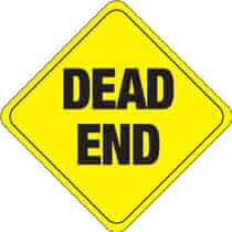 Dead End Warning Sign
