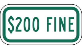 $200 Fine Sign/ 12