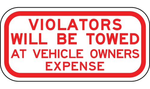 Anley No Parking Sign 14 X 10 In - 40 Mil Thick Rust-Free Weatherproof Aluminum - Easy Mounting - Violators Will Be Towed Away at Vehicle Owners Expense Metal Warning Anley No Parking Sign 14 X 10 In - 40 Mil Thick Rust-Free Weatherproof Aluminum - Easy Mounting - Violators Will Be Towed Away at Vehicle Owners Expense Metal Warning