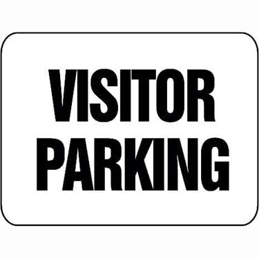 Visitor Parking Horizontal Sign