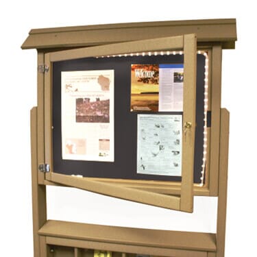 LED Light Option for Large Six Sided Kiosk