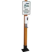 Automatic Hand Sanitizer Dispenser Stands With Sign