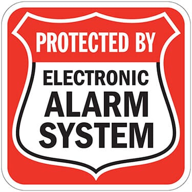 Protected By Electronic Alarm System