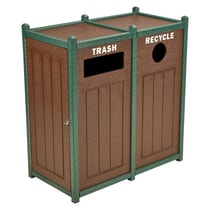 Double Side-Load Recycling Container with Side Access Doors