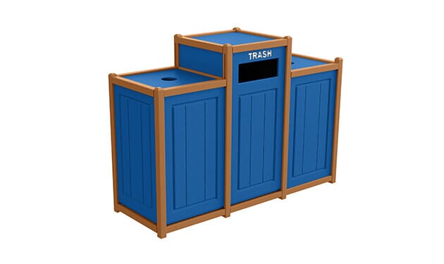 艦これ 缶バッジ 大和 FSW CRANE Garden Legend Two-Tone Recycling Containers - Triple Units KWR-64