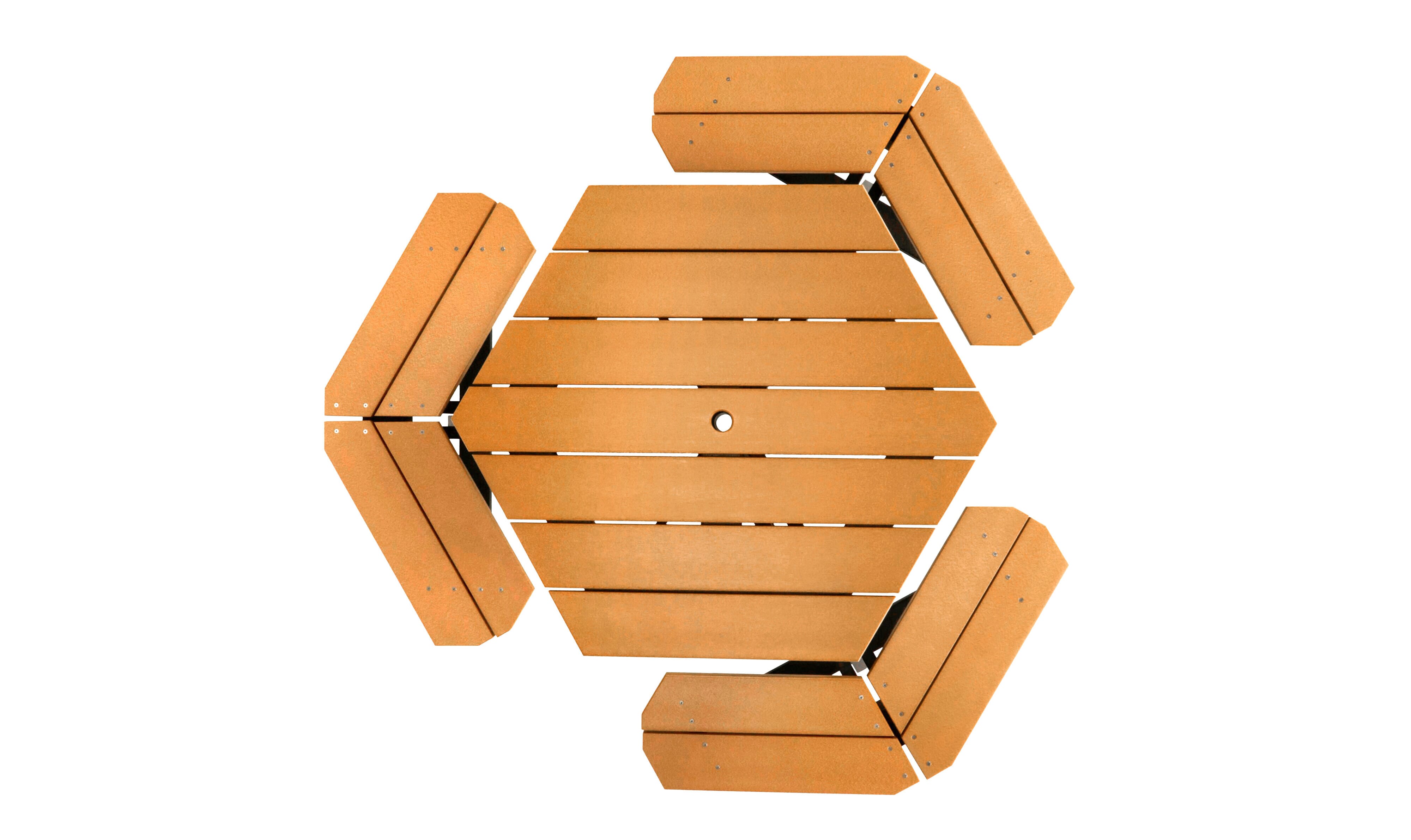 Recycled Plastic Hex Table - - TreeTop Products