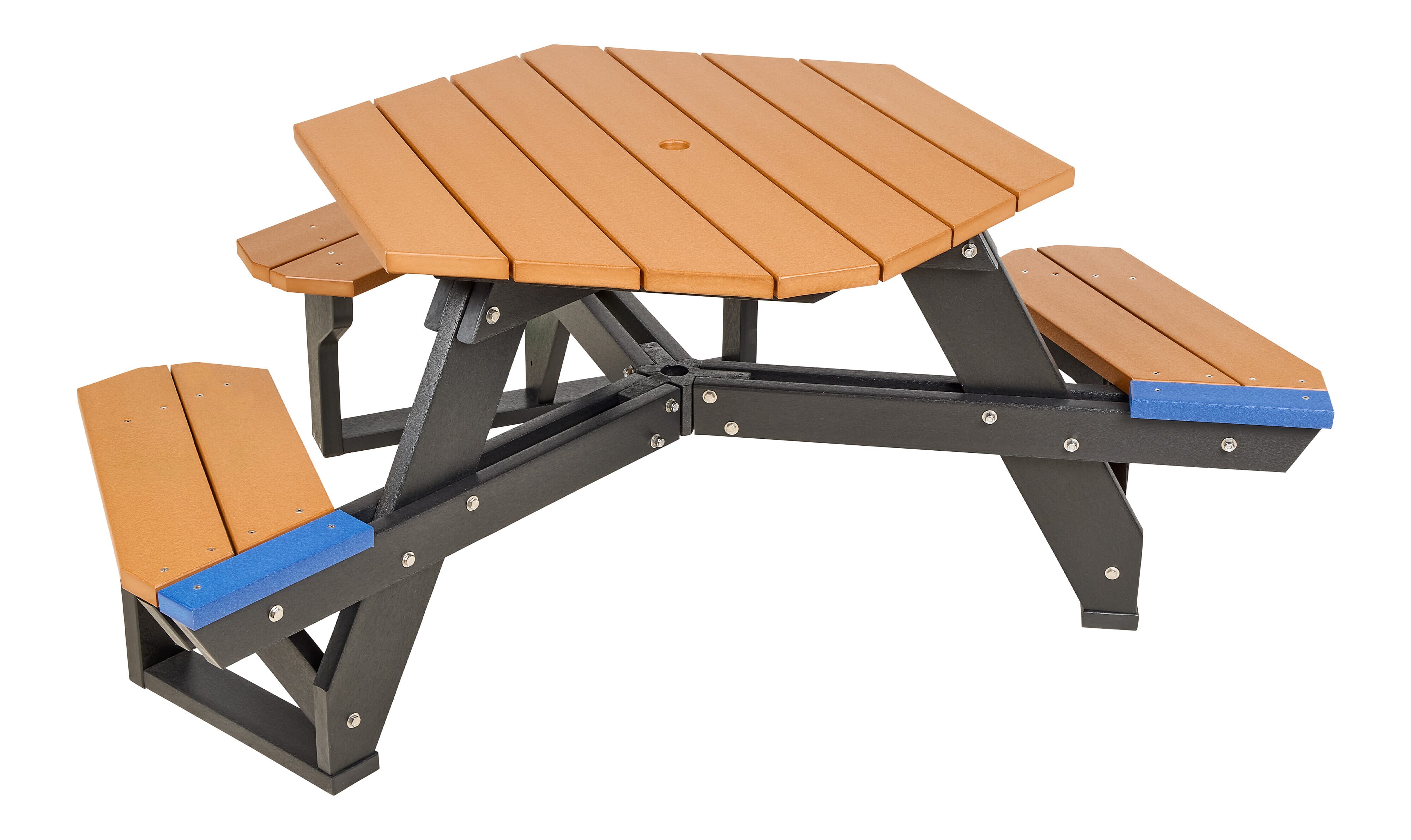 Wheelchair Accessible - 1 Chair Hex Table PT-55 - - Barco Products Wheelchair Accessible - 1 Chair Hex Table PT-55 - - Barco Products