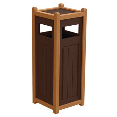 Two-Tone Panel Design 12 Gallon Waste Receptacles