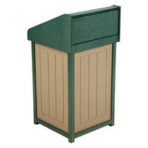 Two-Tone Panel Design Waste Receptacles