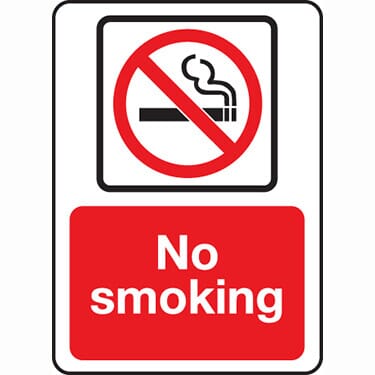 No Smoking Sign w/Border