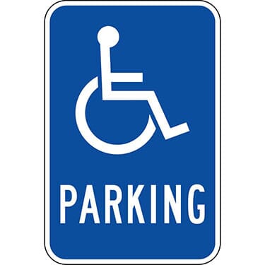 Accessible Symbol, Parking Sign