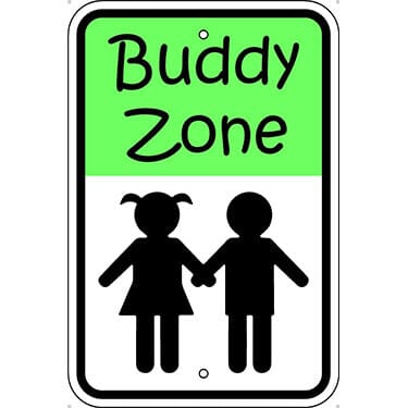 Buddy Zone with Symbol Sign