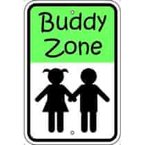 Buddy Zone with Symbol Sign