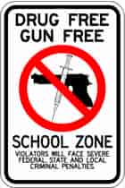 Drug Free Gun Free School Zone Violators Will Face Penalties