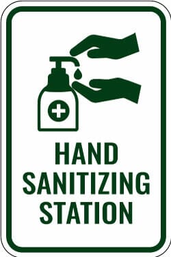 Hand Sanitizing Station Sign