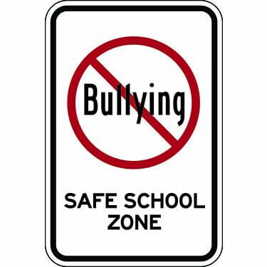 No Bullying Safe School Zone