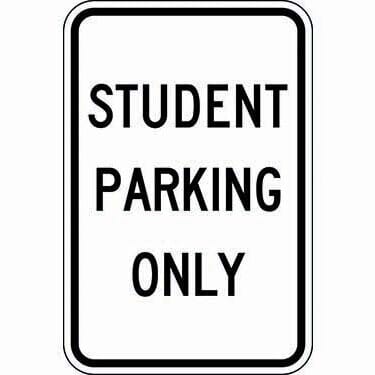 Student Parking Only