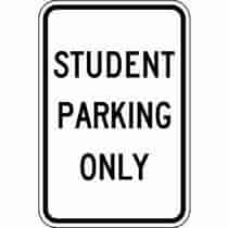 Student Parking Only