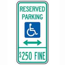 Reserved Parking $250 Fine