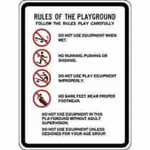 Rules Of The Playground Follow The Rules Play Carefully