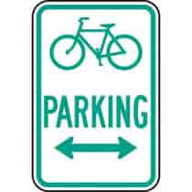 Bicycle Symbol Parking Double Arrow
