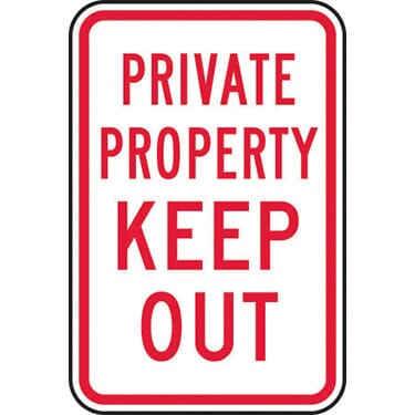 Private Property Keep Out
