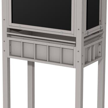 Literature Rack - Four-Sided Information Center