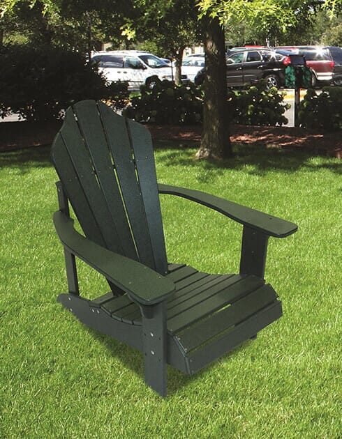black recycled plastic adirondack chairs