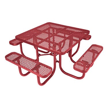 Total Coat Square Industrial Picnic Table