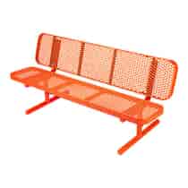 Heavy-Duty Plastic-Coated Benches - 15" Wide Seat