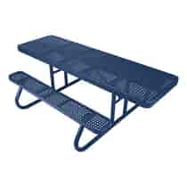 Heavy-Duty Plastic-Coated Perforated Wheelchair Accessible Picnic Table